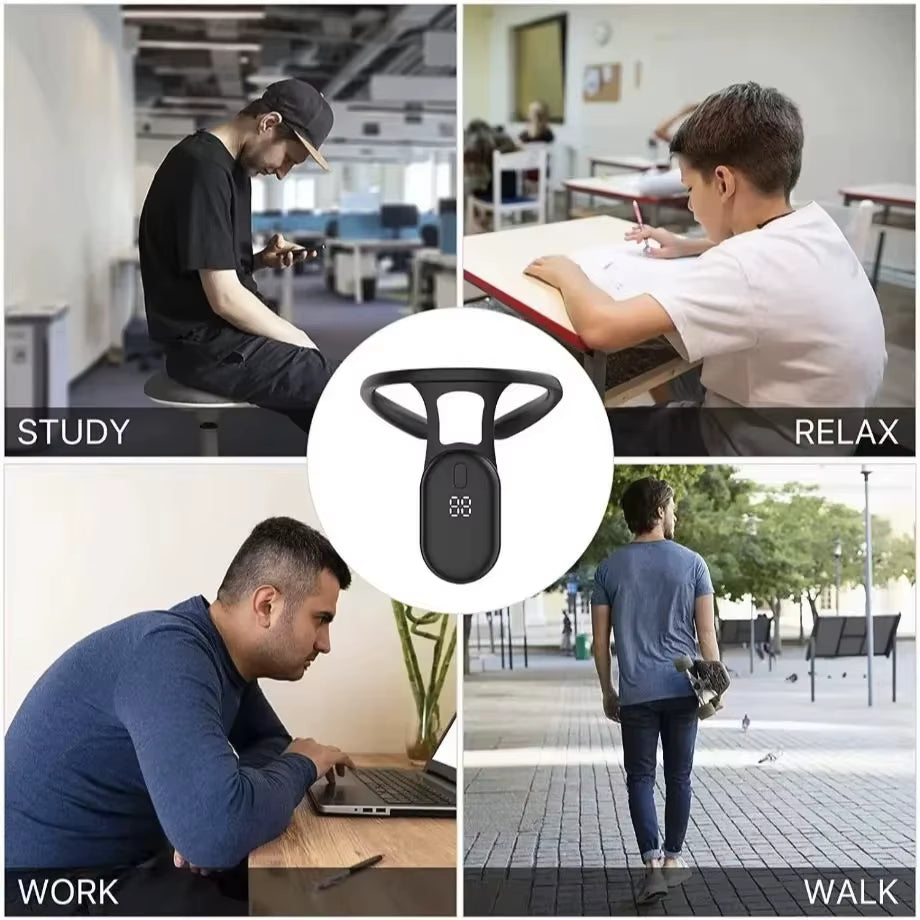 Smart Posture Corrector Miicro Vibration Posture Training Reminder Sensor