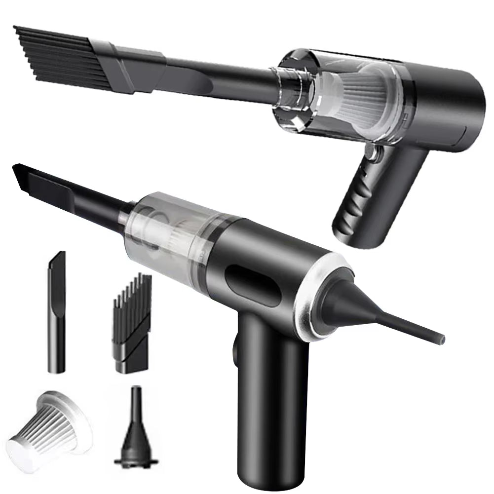 Aspiradora Portátil Inalámbrica 120W — Uso Dual Coche y Hogar