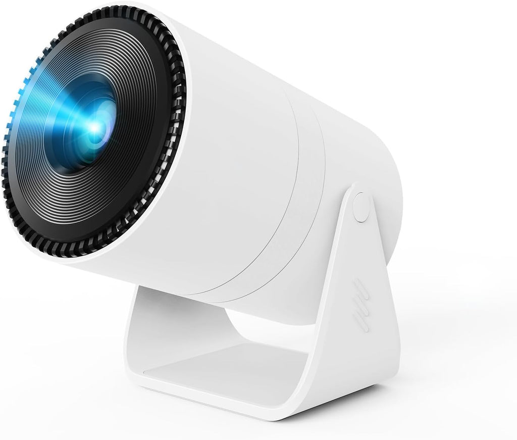 Mini Projector with Built-In Speaker, 150ANSI Support 1080P, Auto Keystone Correction, Portable Video Projector