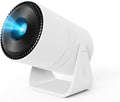Mini Projector with Built-In Speaker, 150ANSI Support 1080P, Auto Keystone Correction, Portable Video Projector