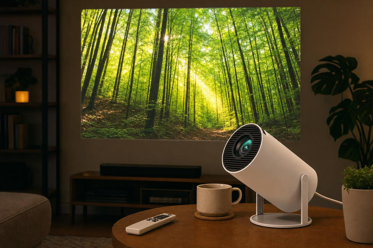 Mini Proyector Portátil Full HD — Cine en Cualquier Sitio